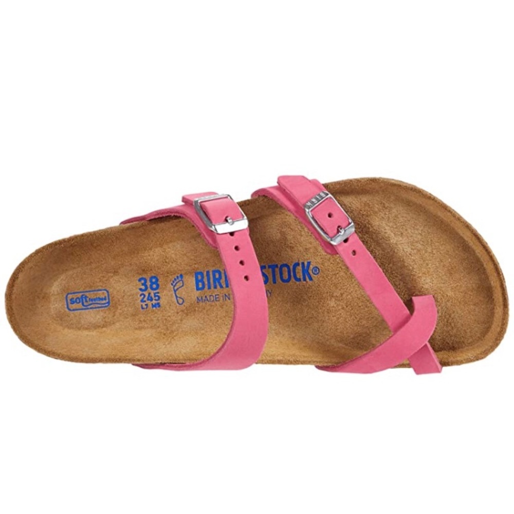 Birkenstock Fuchsia tulip Nubuck sandals NWT